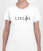 LIVLØS - White T-shirt with Black Logo (girls)