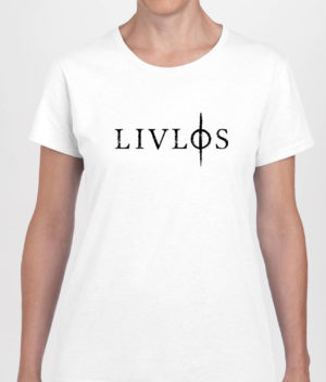 LIVLØS - White T-shirt with Black Logo (girls)