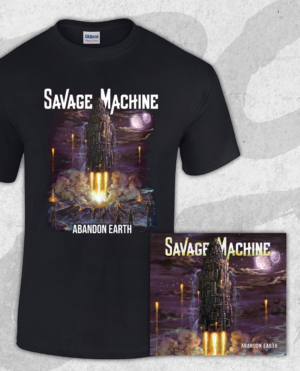 Savage Machine Bundle: Abandon Earth CD + T-shirt (Guys)