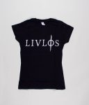 livløs-black-t-shirt-with-white-logo-girls-front