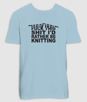 no black shirts-tshirt-knitting-sky blue