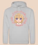 trendniq-hoodie-moondust grey-pink logo-front-2