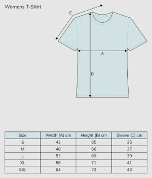 Sizeguide womens tshirt