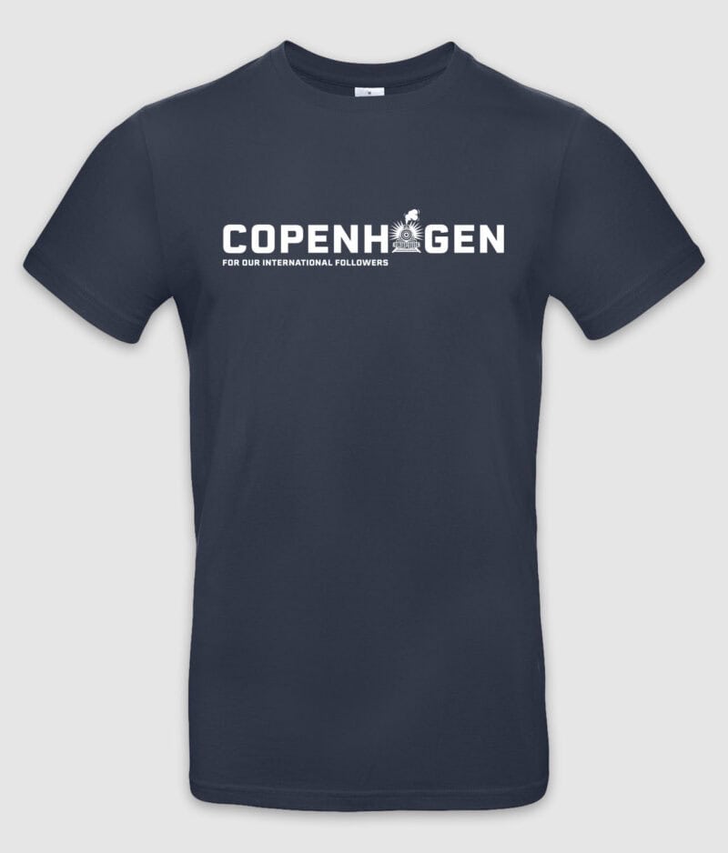 Guldexpressen copenhagen tshirt navy mockup