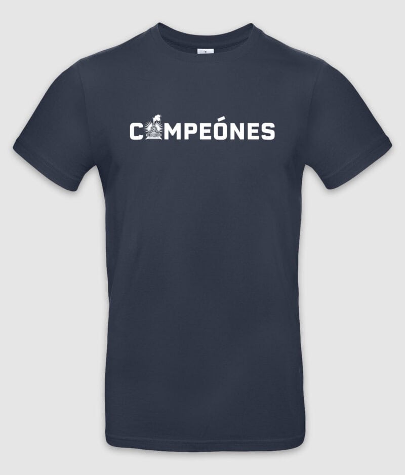 Guldexpressen campeones tshirt navy mockup