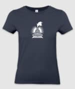 Guldexpressen logo tshirt women navy mockup