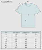 Sizeguide heavysoft tshirt