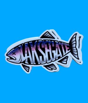 Clausens fiskehandel sticker3 laksegate sort