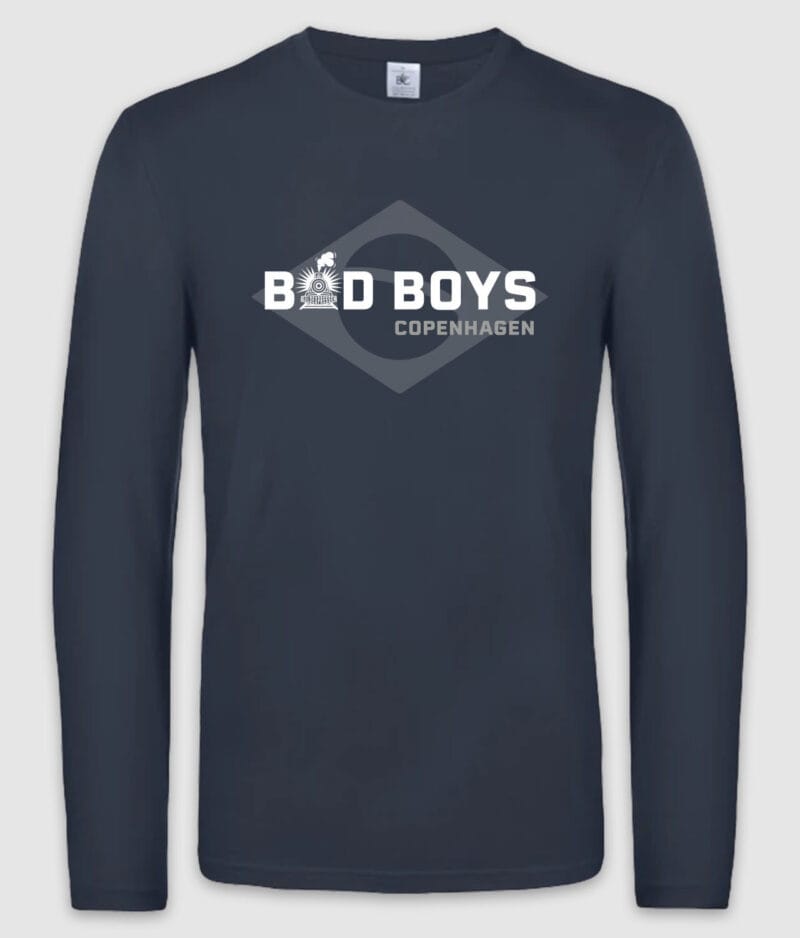 Guldexpressen bad boys longsleeve navy mockup