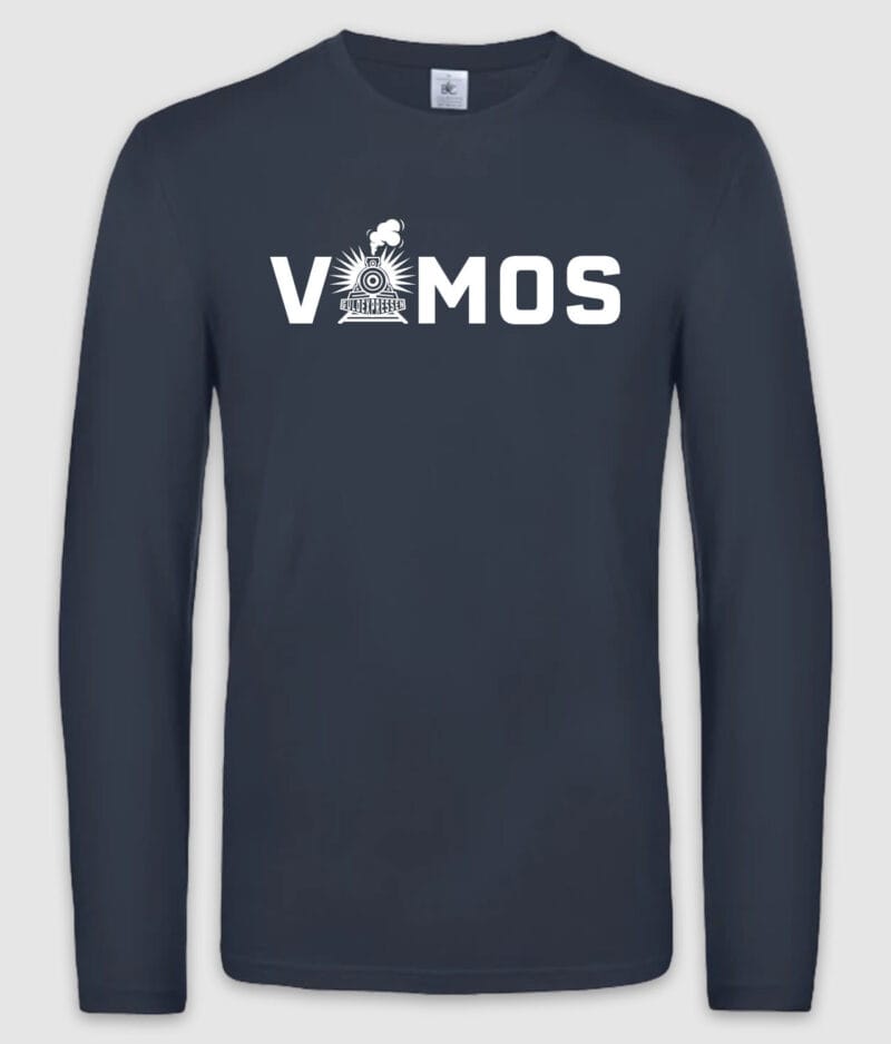 Guldexpressen vamos longsleeve navy mockup