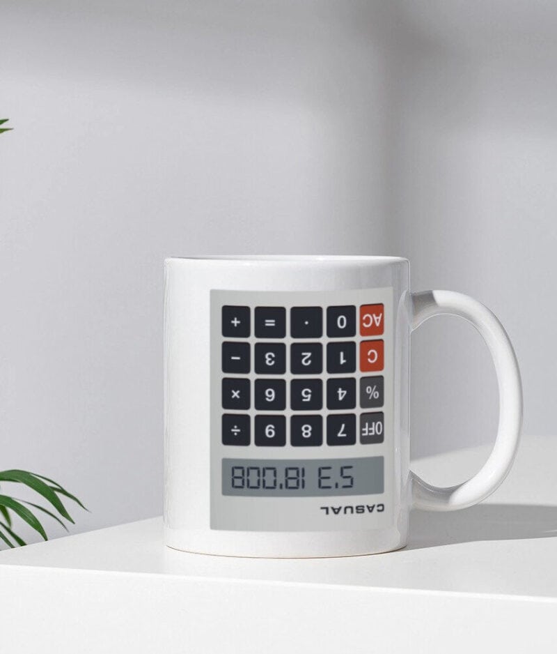 No black shirt casual boobies mug mockup