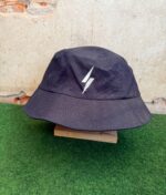 Grimfest bollehat hvidt lyn navy
