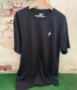 Grimfest sort tee hvidt lyn logo