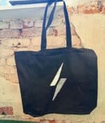 Grimfest totebag hvidt lyn black