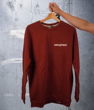 Grimfest madder brown crewneck men