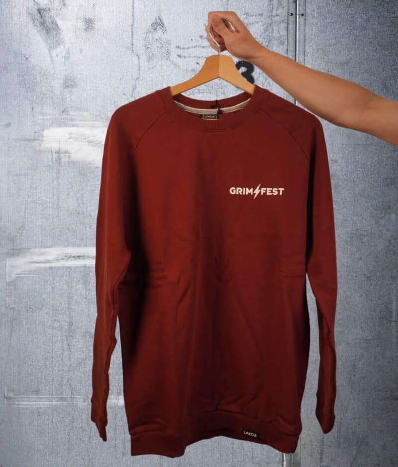 Grimfest madder brown crewneck men