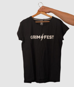 Grimfest meterorite black womens tee