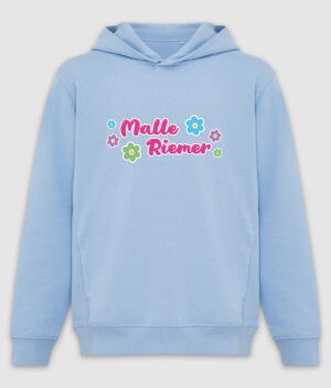 Amalie riemer malle hoodie kids sky blue front