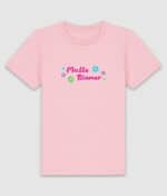Amalie riemer malle tshirt kids cotton pink front