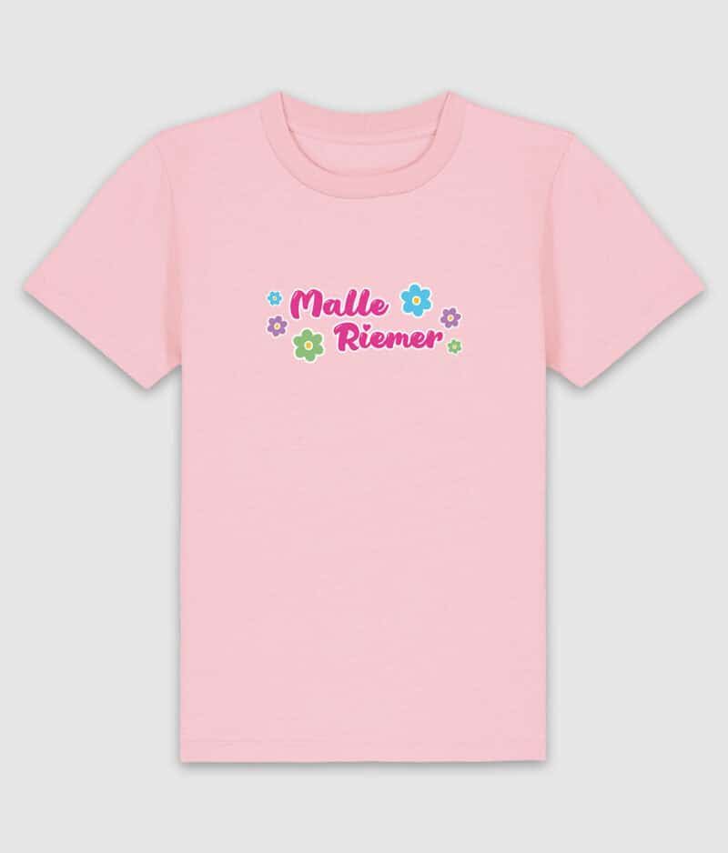Amalie riemer malle tshirt kids cotton pink front