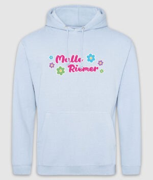 Amalie riemer malle hoodie sky blue front