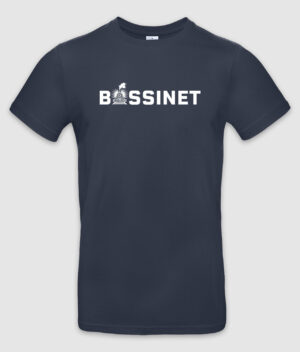 Guldexpressen bassinet tshirt navy mockup
