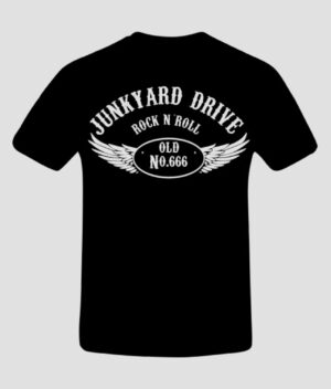 Junkyard drive 666 tshirt front