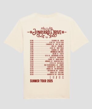 Junkyard drive 2025 tour tshirt back