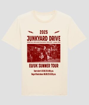 Junkyard drive 2025 tour tshirt front
